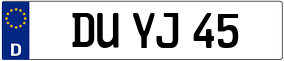 Trailer License Plate